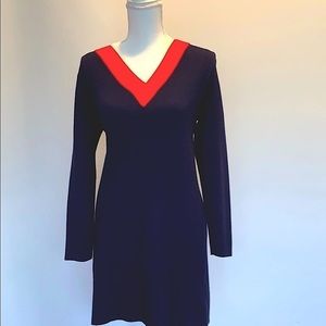 NATURAL HOUSE COMFORTABLE V NECK SWEATER DRESS NWT